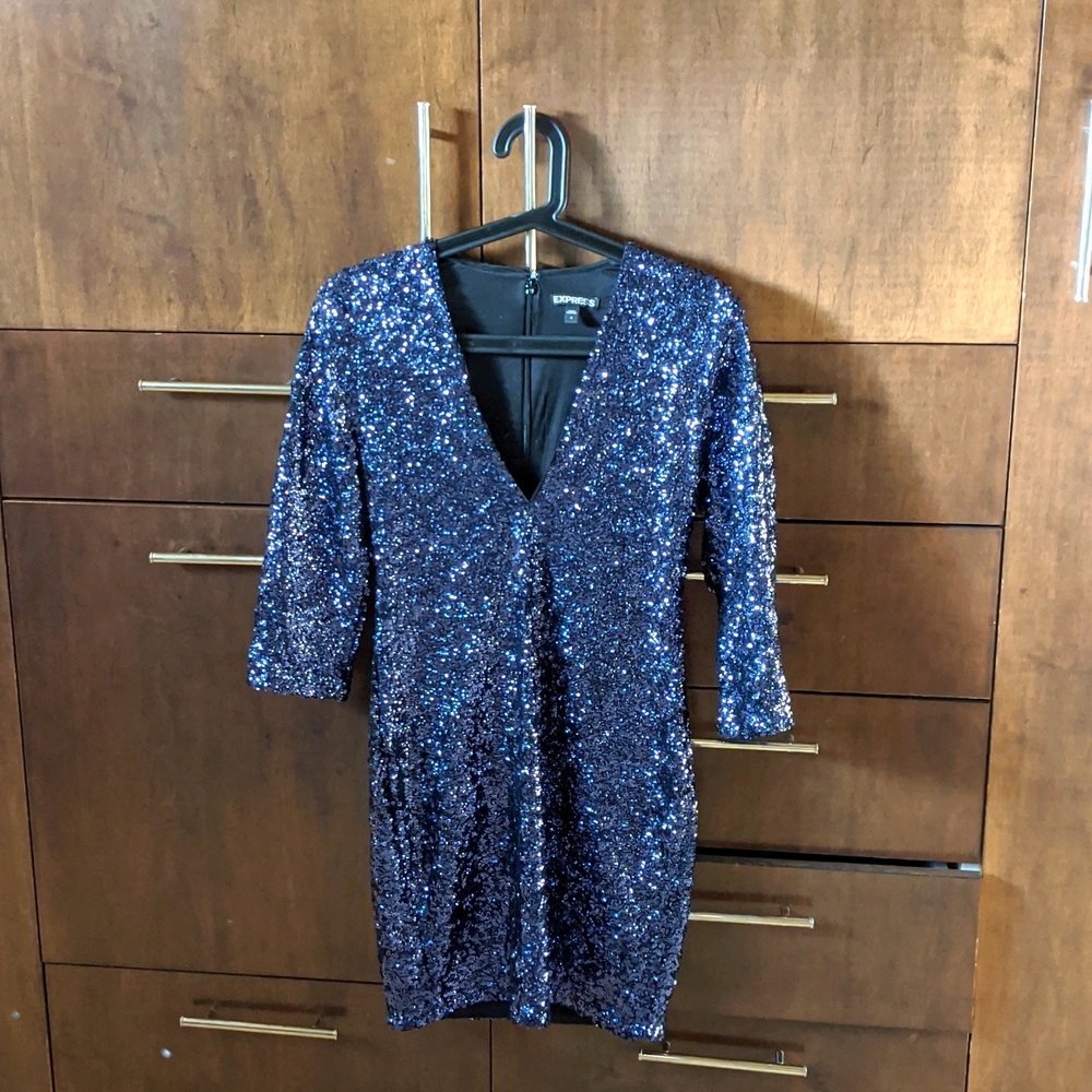 Express sequined dress